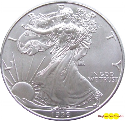 1996 1oz Silver American Eagle